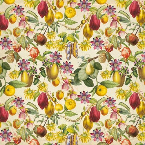 Botany Exotic Scrapbook Paper Pad 8x8, Double-Sided Botanical Paper, Tropical Paper for Junk Journal Crafts