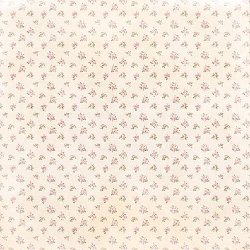 Nostalgia Scrapbook Paper 8x8, Double Sided Vintage Floral Paper, Shabby Chic Junk Journal Craft Supplies
