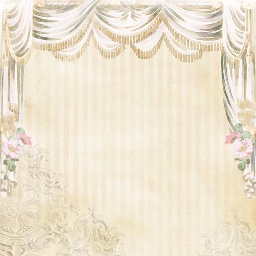Nostalgia Scrapbook Paper 8x8, Double Sided Vintage Floral Paper, Shabby Chic Junk Journal Craft Supplies
