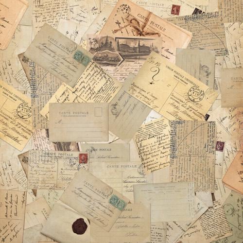 Family Heritage Scrapbook Paper 8x8, 10 Double Sided Sheets, Vintage Family Paper, Genealogy Album, Junk Journal, Card Making