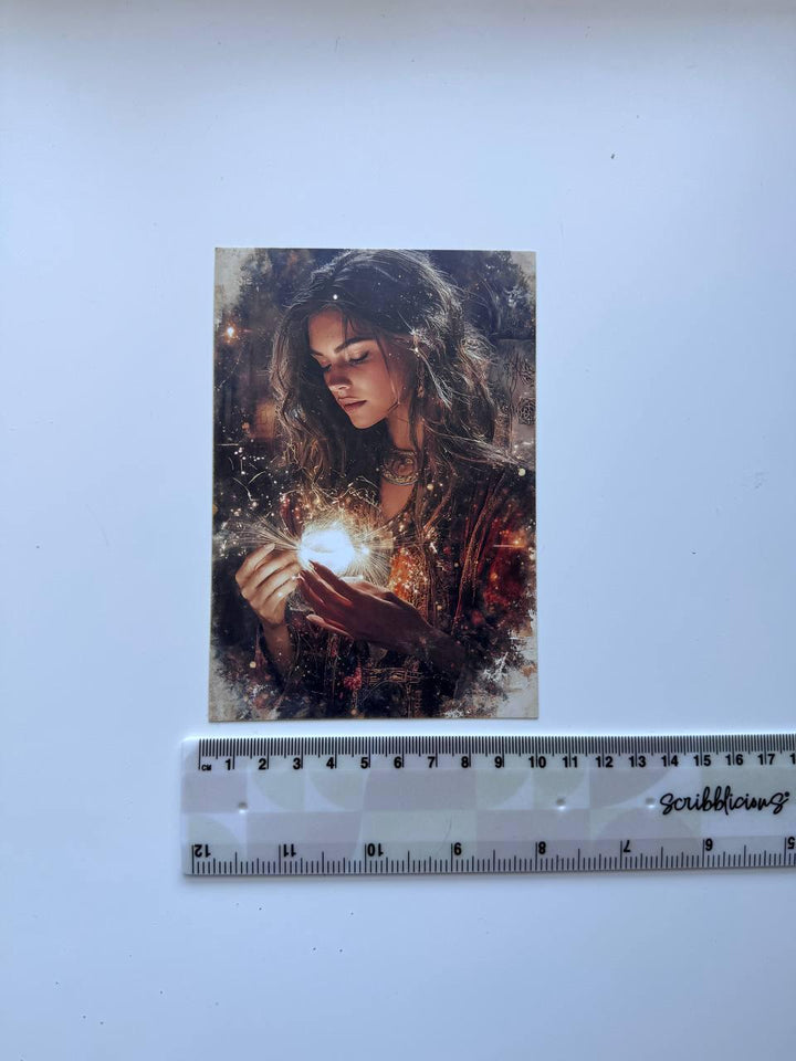 Set of 20 Fantasy Wizard Postcards 14.5 x 10 cm, Magic Witch Cards, Dark Academia Ephemera, Junk Journal Scrapbooking Supplies