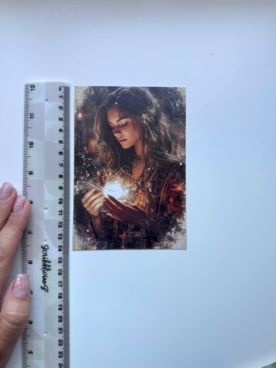 Set of 20 Fantasy Wizard Postcards 14.5 x 10 cm, Magic Witch Cards, Dark Academia Ephemera, Junk Journal Scrapbooking Supplies