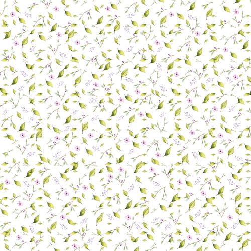 Cutie Sparrow Girl Scrapbook Paper 8x8 Inch, 10 Double Sided Sheets, Baby Girl Craft Paper, Card Making, Junk Journal Supplies