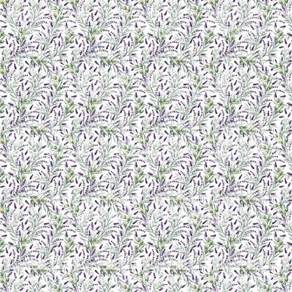 Journey to Provence Scrapbook Paper 8x8, Lavender Double Sided Paper, Junk Journal Card Making Craft Supplies