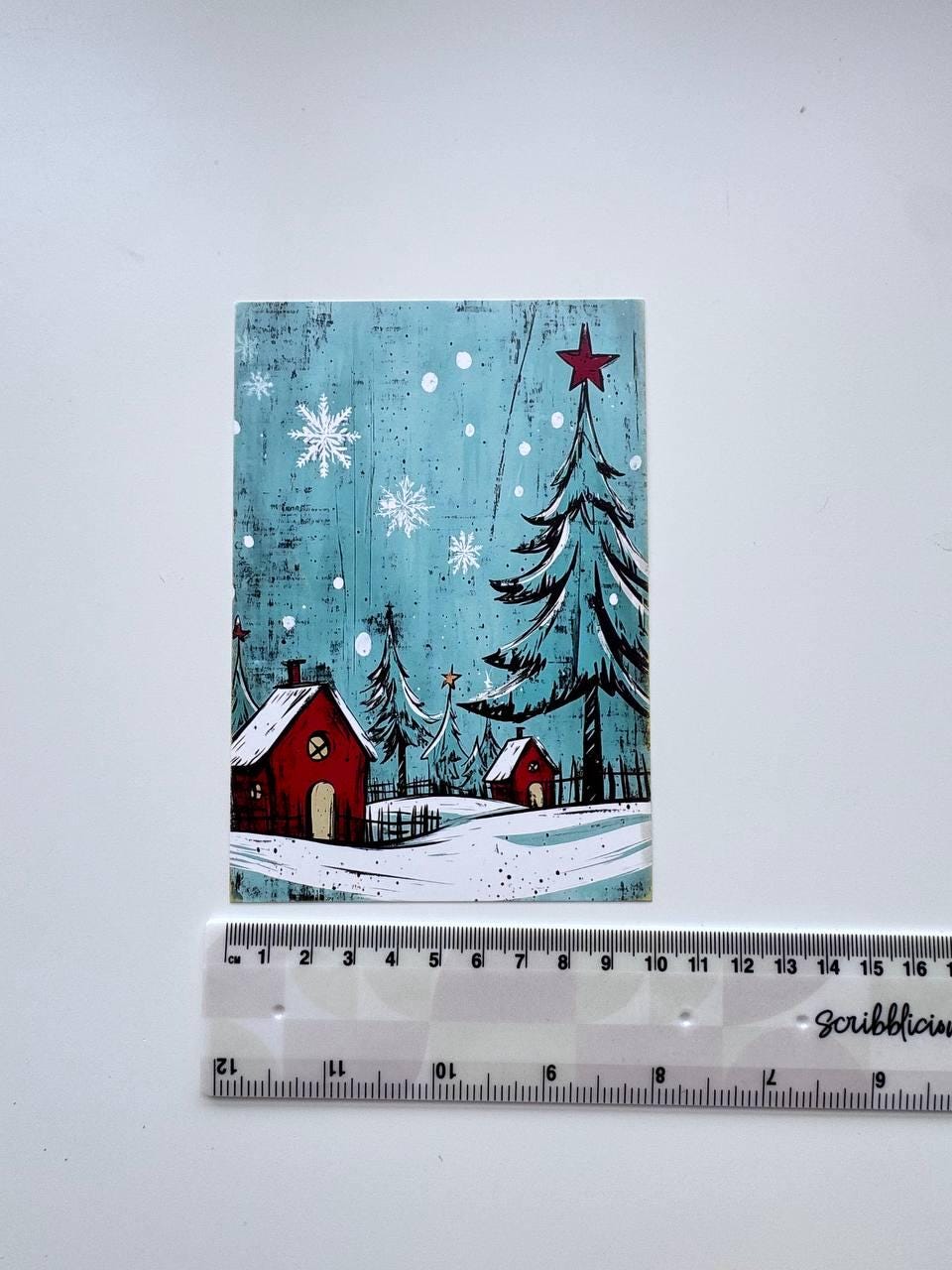 Set of 20 Christmas Cards, Winter Junk Journal Cards, Cute Christmas Ephemera, Scrapbooking Supplies, Festive Paper Craft, Santa Cards
