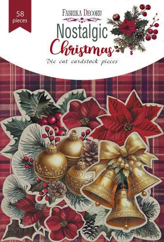 58 Christmas Ephemera, Nostalgic Christmas Die Cut Cardstock Pieces, Junk Journal Supplies, NOT Stickers