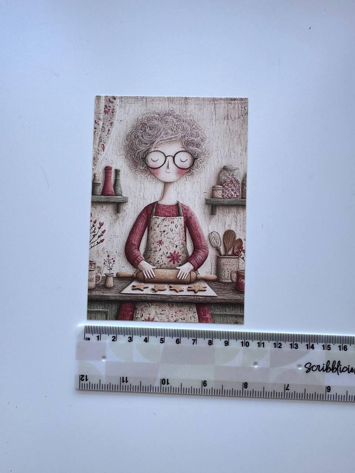 Set of 20 Christmas Postcards, Cute Santa Penguin Reindeer Cards, 10 x 14.5 cm, 20 Different Designs, Single-Sided Festive Cards