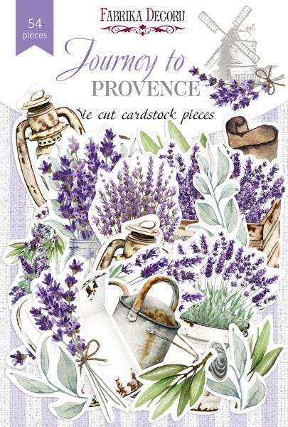 54 Lavender Die Cuts, Provence Botanical Ephemera, French Country Flowers, NOT Stickers, No Adhesive, Junk Journal Supplies