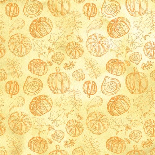 Bright Autumn Scrapbook Paper 8x8, Double Sided Autumn Paper, Fall Botanical Junk Journal Card Making Supplies