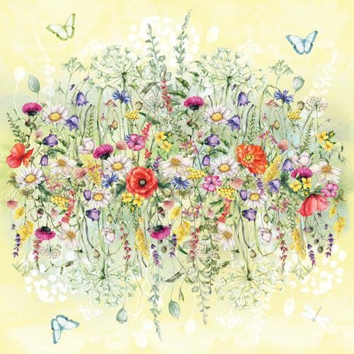 Floral Sentiments Scrapbook Paper 8x8, Floral Botanical Paper, 10 Double Sided Sheets, Junk Journal & Card Making Supplies