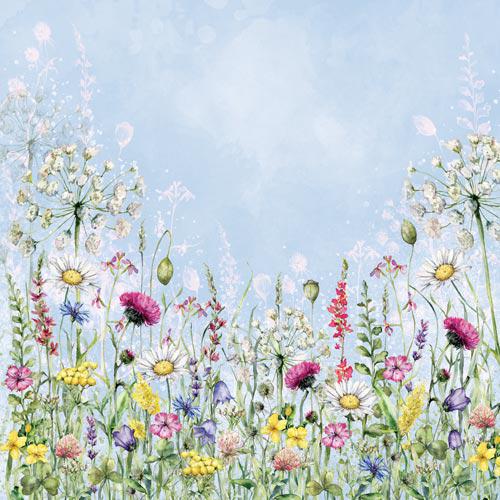 Floral Sentiments Scrapbook Paper 8x8, Floral Botanical Paper, 10 Double Sided Sheets, Junk Journal & Card Making Supplies