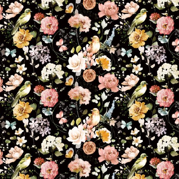 Miracle Flowers Scrapbook Paper 8x8, Floral Botanical Paper, 10 Double Sided Sheets, Junk Journal, Card Making & Craft Supplies