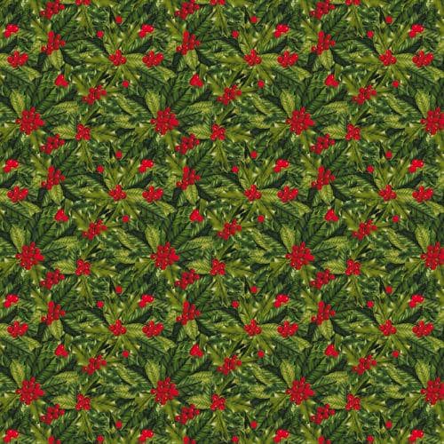 Winter Botanical Diary Scrapbook Paper 8x8, Double Sided Christmas Paper, Junk Journal Card Making Craft Supplies