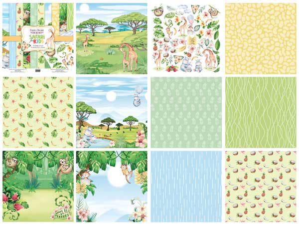 Winter Botanical Scrapbook Paper 8x8, Christmas Botanical Paper, 10 Double Sided Sheets, Junk Journal Card Making Supplies