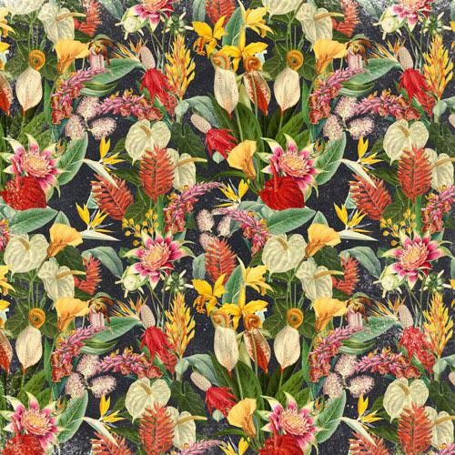 Botany Exotic Scrapbook Paper Pad 8x8, Double-Sided Botanical Paper, Tropical Paper for Junk Journal Crafts