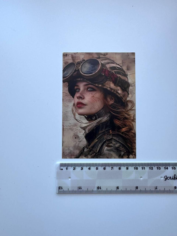 Set of 20 Steampunk Postcards 14.5 x 10 cm, Victorian Fantasy Cards, Clockwork Ephemera, Junk Journal Scrapbooking Supplies