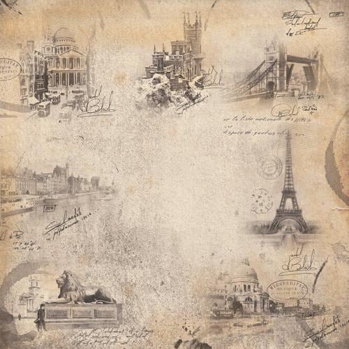 Family Heritage Scrapbook Paper 8x8, 10 Double Sided Sheets, Vintage Family Paper, Genealogy Album, Junk Journal, Card Making