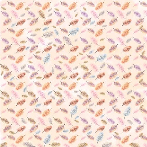 Cutie Sparrow Girl Scrapbook Paper 8x8 Inch, 10 Double Sided Sheets, Baby Girl Craft Paper, Card Making, Junk Journal Supplies