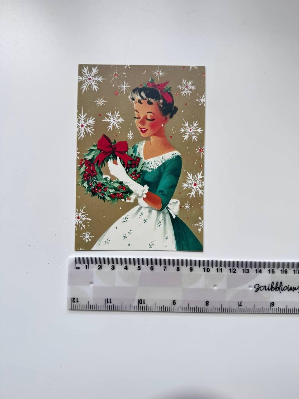 Set of 20 Vintage Christmas Postcards 14.5 x 10 cm, Retro Santa Holiday Cards, Mid Century Christmas Ephemera, Junk Journal Supplies