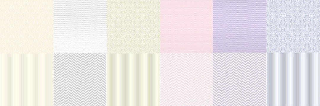 Classic Chic Scrapbook Paper 6x6 Inch, 12 Double Sided Sheets, Pastel Pattern Paper, Card Making, Junk Journal Craft Supplies