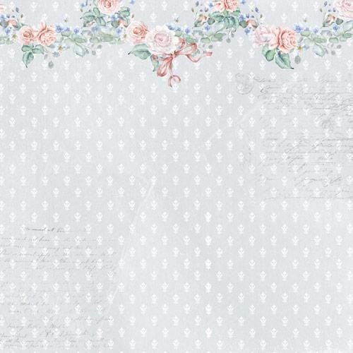 Shabby Baby Girl Scrapbook Paper 8x8 Inch, 10 Double Sided Sheets, Floral Baby Paper, Junk Journal, Card Making Supplies