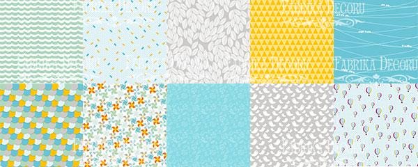 My Tiny Sparrow Boy Scrapbook Paper 8x8 Inch, 10 Double Sided Sheets, Baby Boy Craft Paper, Junk Journal, Card Making Supplies