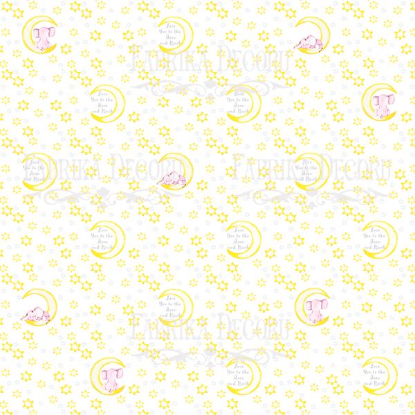 Little Elephant Scrapbook Paper 8x8 Inch, 10 Double Sided Sheets, Baby Girl Craft Paper, Junk Journal, Card Making Supplies