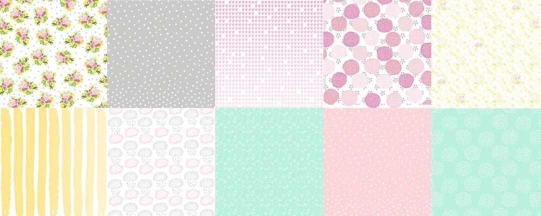 Little Elephant Scrapbook Paper 8x8 Inch, 10 Double Sided Sheets, Baby Girl Craft Paper, Junk Journal, Card Making Supplies