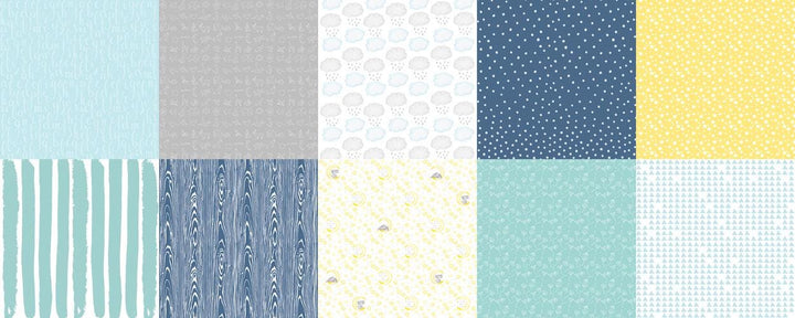 My Little Baby Boy Scrapbook Paper 8x8 Inch, 10 Double Sided Sheets, Elephant Baby Paper, Junk Journal, Card Making Supplies