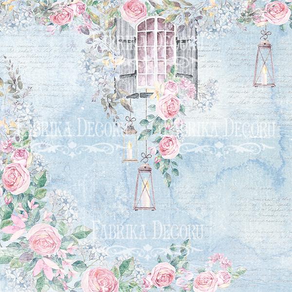 Shabby Love Scrapbook Paper Pad 8x8, Fabrika Decoru Double Sided Cardstock, Floral Paper, Junk Journal Supplies
