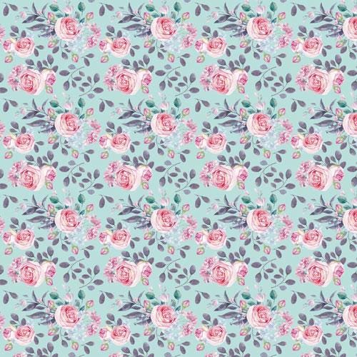 Mysterious Garden Scrapbook Paper 8x8 Inch, 10 Double Sided Sheets, Floral Rose Paper, Junk Journal, Card Making Supplies