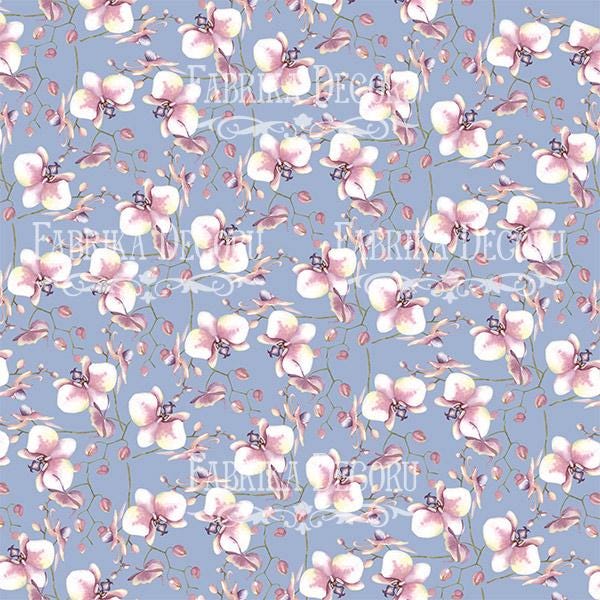 Tender Orchid Scrapbook Paper Pad 8x8, Double-Sided Floral Paper, Botanical Paper for Junk Journal Crafts