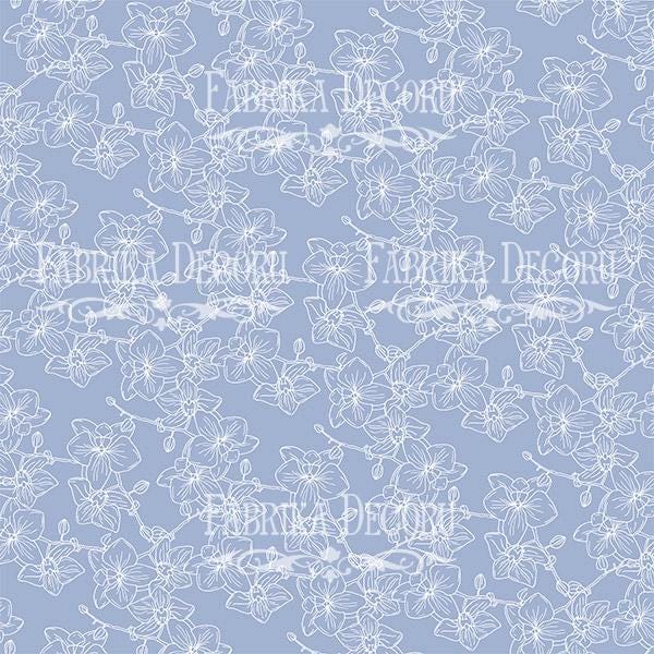 Tender Orchid Scrapbook Paper Pad 8x8, Double-Sided Floral Paper, Botanical Paper for Junk Journal Crafts