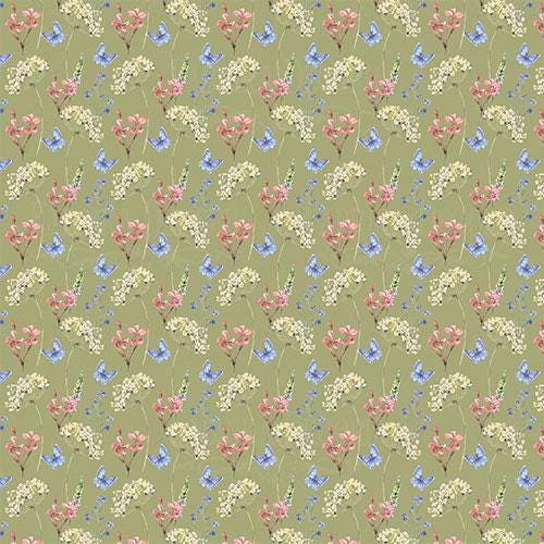 Night Garden Scrapbook Paper 8x8, Double Sided Floral Botanical Paper, Junk Journal Card Making Craft Supplies