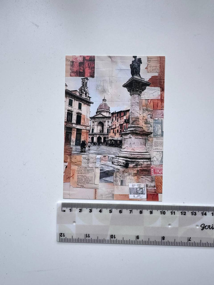 Set of 20 Vintage Travel Postcards 14.5x10 cm, Ancient Architecture & Landmarks, Junk Journal Ephemera, Scrapbooking Paper Cards