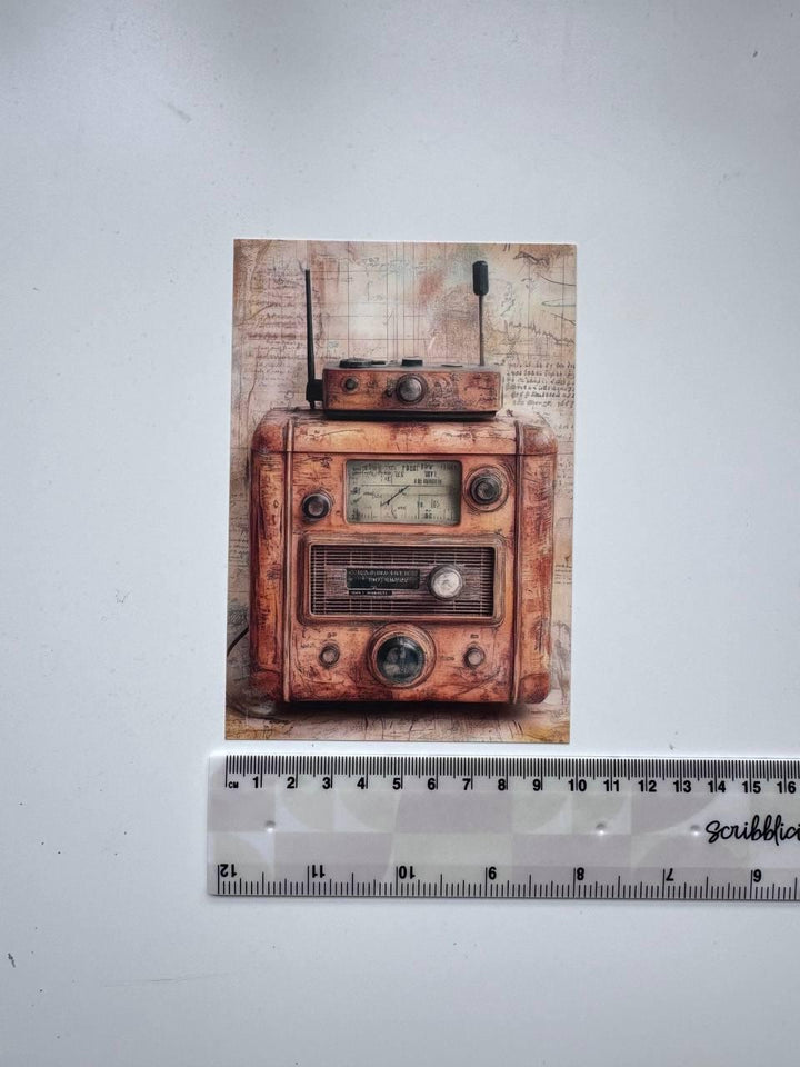 Set of 20 Vintage Style Postcards 14.5x10 cm, Travel & Nostalgic Illustrations, Junk Journal Ephemera, Scrapbooking Paper Supplies