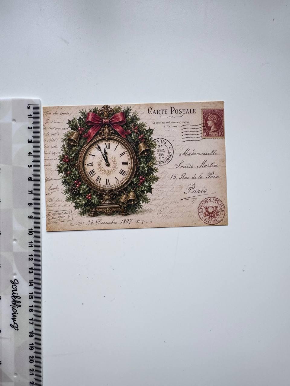 Set of 20 Vintage Christmas Postcards 14.5x10 cm, Victorian Winter Mail, Holiday Ephemera, Junk Journal & Scrapbooking Cards
