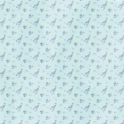 Shabby Baby Boy Scrapbook Paper 8x8 Inch, 10 Double Sided Sheets, Floral Baby Paper, Junk Journal, Card Making Supplies