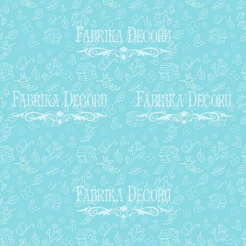 My Tiny Sparrow Boy Scrapbook Paper 8x8 Inch, 10 Double Sided Sheets, Baby Boy Craft Paper, Junk Journal, Card Making Supplies