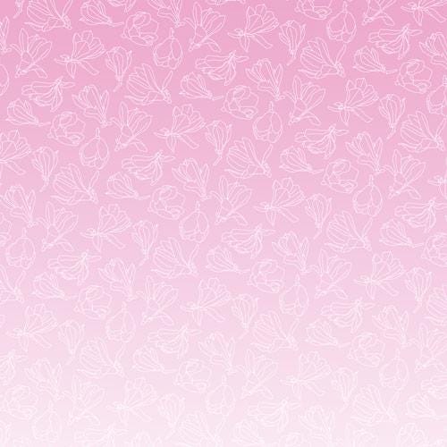Magnolia in Bloom Scrapbook Paper 8x8 Inch, 10 Double Sided Sheets, Floral Craft Paper, Junk Journal, Card Making Supplies