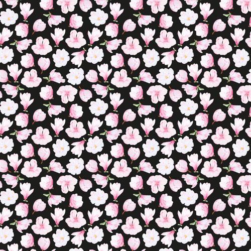 Magnolia in Bloom Scrapbook Paper 8x8 Inch, 10 Double Sided Sheets, Floral Craft Paper, Junk Journal, Card Making Supplies