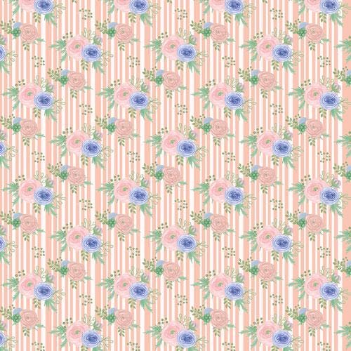 Flower Mood Scrapbook Paper 8x8 Inch, 10 Double Sided Sheets, Floral Craft Paper, Junk Journal, Card Making Supplies