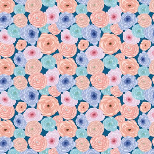 Flower Mood Scrapbook Paper 8x8 Inch, 10 Double Sided Sheets, Floral Craft Paper, Junk Journal, Card Making Supplies