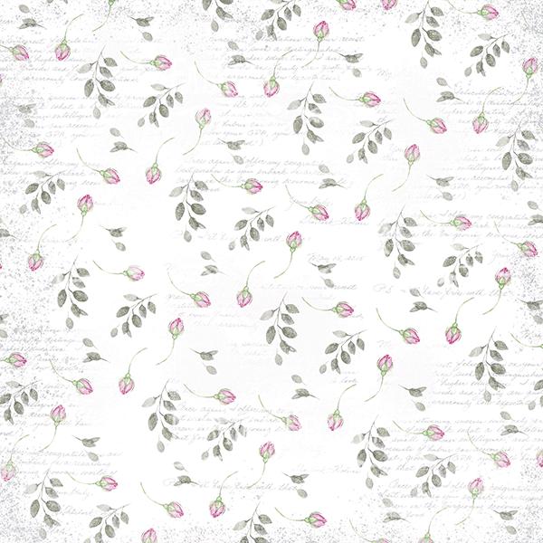 Shabby Love Scrapbook Paper Pad 8x8, Fabrika Decoru Double Sided Cardstock, Floral Paper, Junk Journal Supplies
