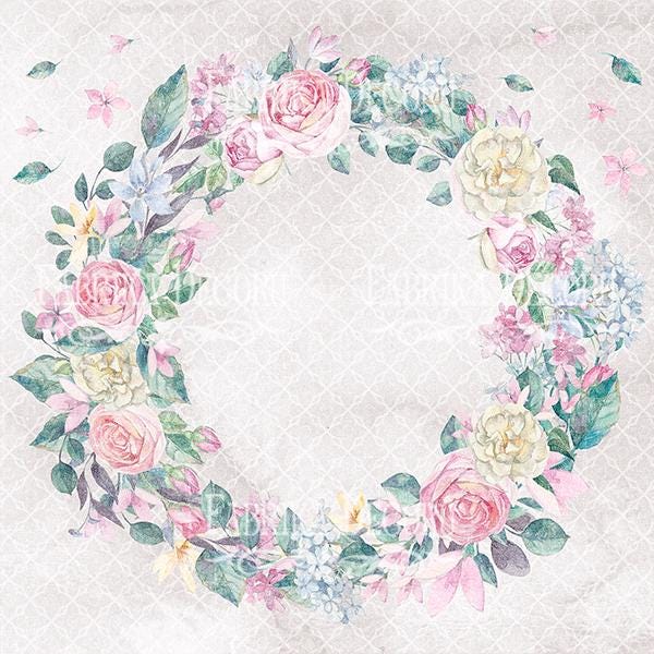 Shabby Love Scrapbook Paper Pad 8x8, Fabrika Decoru Double Sided Cardstock, Floral Paper, Junk Journal Supplies