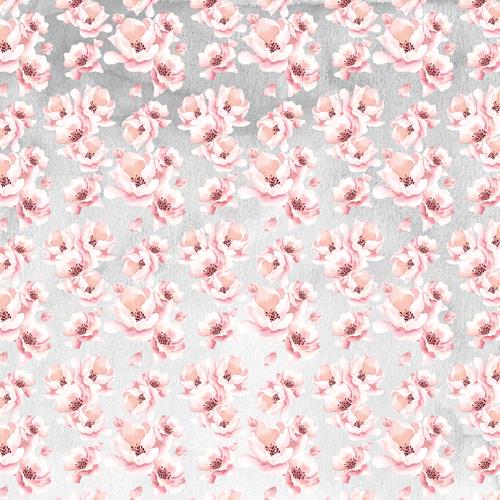 Say Yes Scrapbook Paper 8x8, Double Sided Pink Floral Paper, Wedding Junk Journal Card Making Craft Supplies