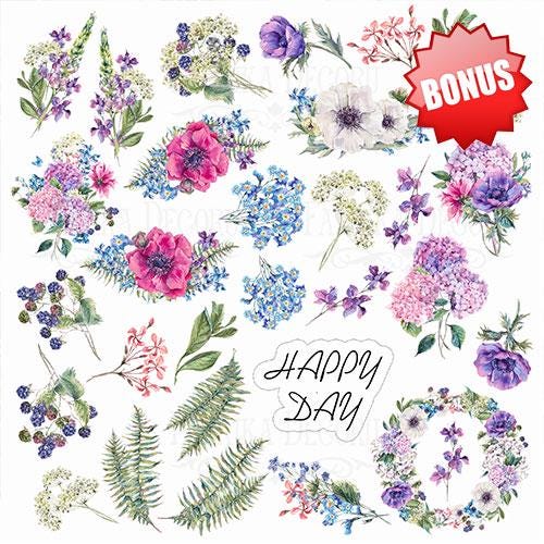 Night Garden Scrapbook Paper 8x8, Double Sided Floral Botanical Paper, Junk Journal Card Making Craft Supplies