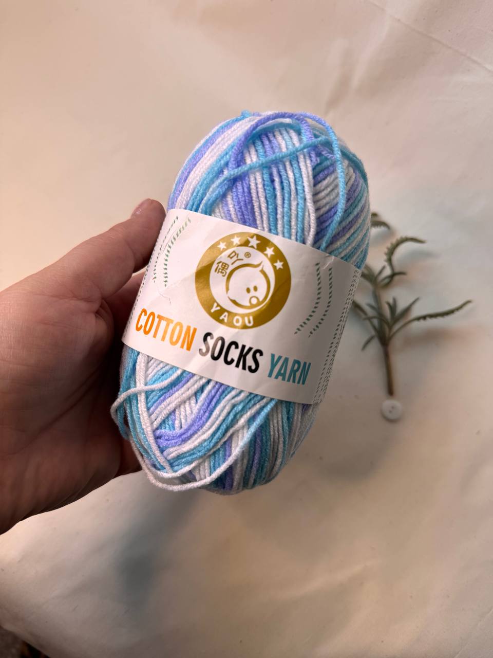 Acrylic Yarn – 50 g Multicolour Pastel Yarn for Knitting, Crochet & Creative Projects
