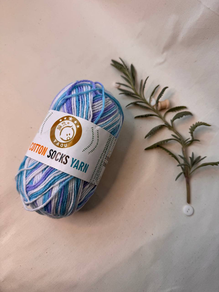 Acrylic Yarn – 50 g Multicolour Pastel Yarn for Knitting, Crochet & Creative Projects