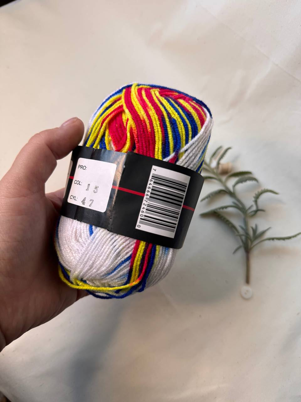 Acrylic Yarn – 50 g Multicolour Pastel Yarn for Knitting, Crochet & Creative Projects